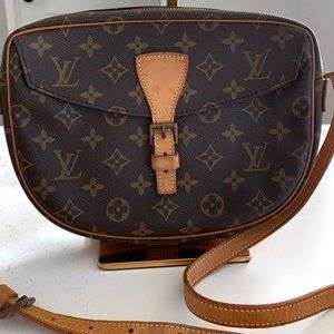 Louis Vuitton Monogram Jeune Fille MM Crossbody Bag Shoulder Bag Brown